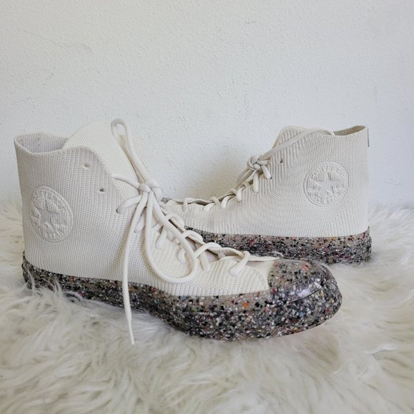 CONVERSE Renew Chuck 70 Knit High 'Egret' Sneakers Shoes Unisex W10 M8 - Picture 5 of 10